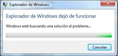 Solucionar reinicio constante del explorador de windows 7