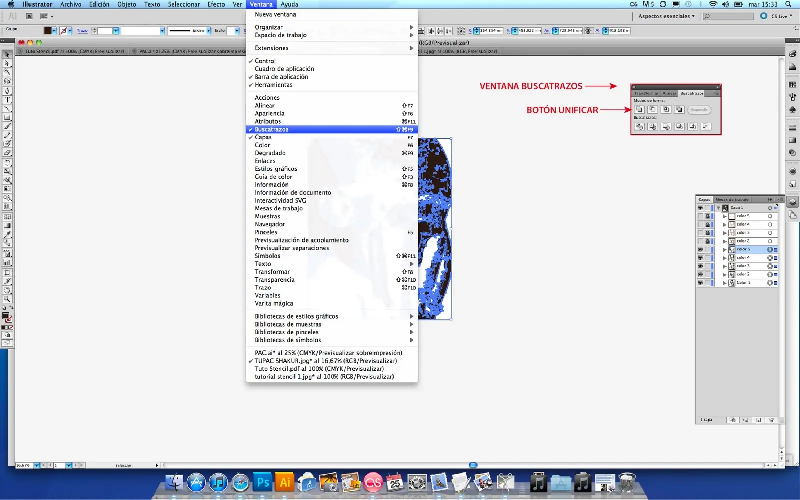 Como hacer stencil multilayer en Illustrator