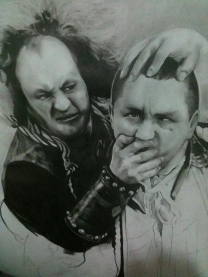 DIbujo sobre papel y piel (LEANDrock)