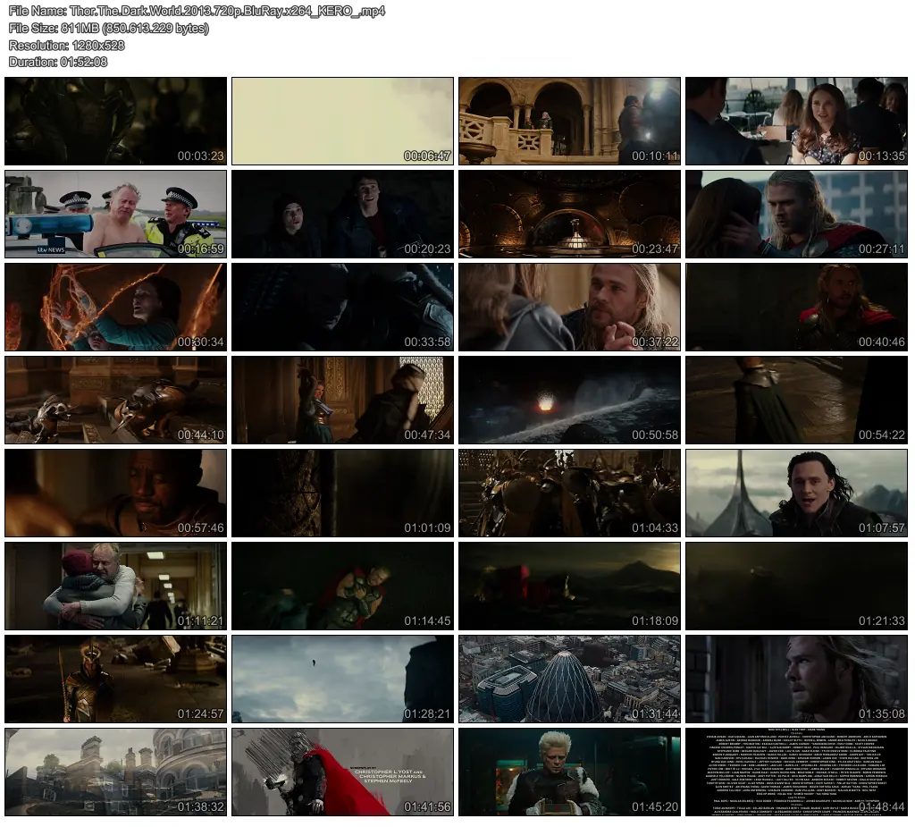 Info | Thor 2: The Dark World [2013][720p][MG]