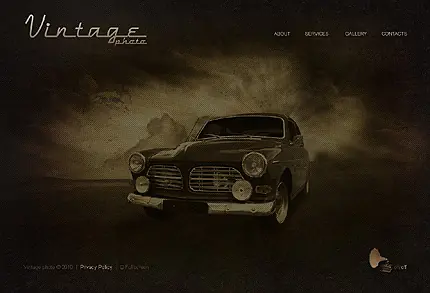 Plantillas de diseño web estilo Retro