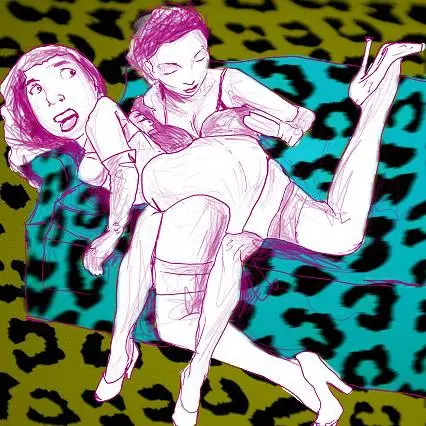 ilustraciones de bettie page realizadas por mi