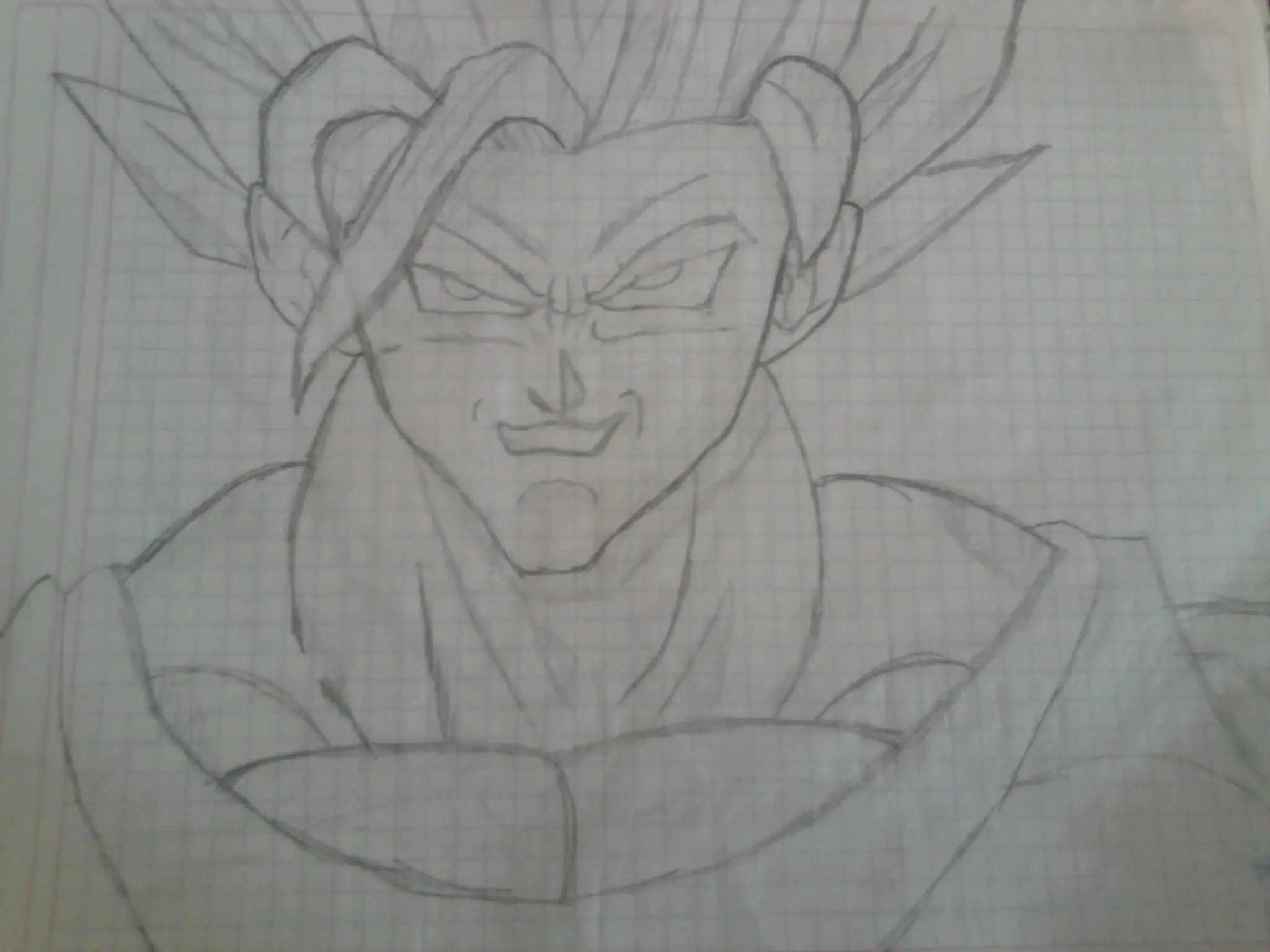 mis dibujos de dragon ball z a lapiz!!