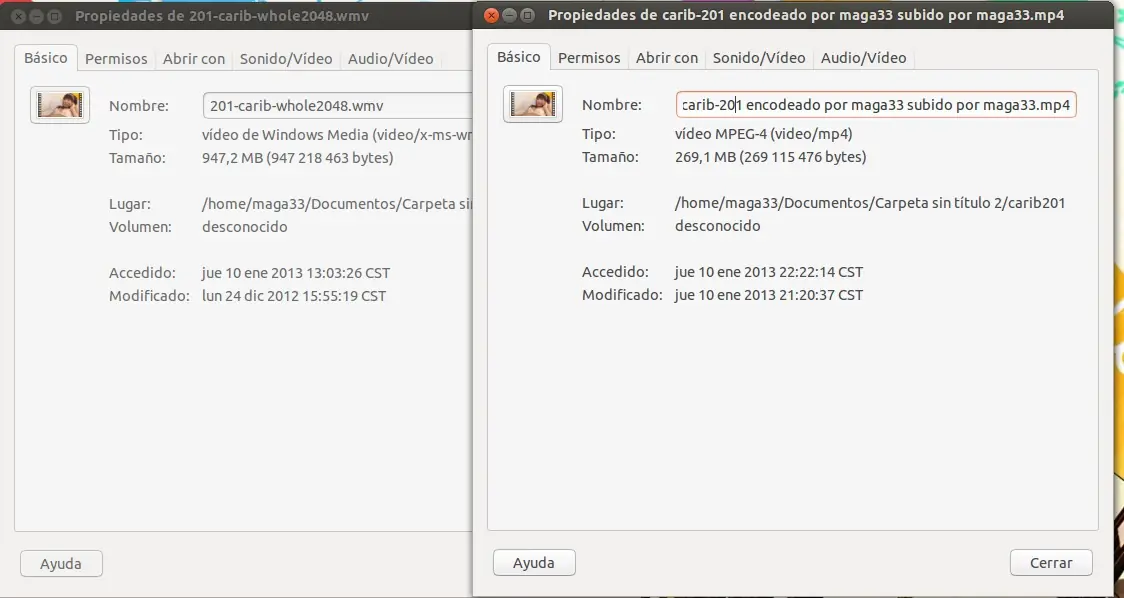 encodear HD ligero(anime 100mb-películas 400mb)linux/window