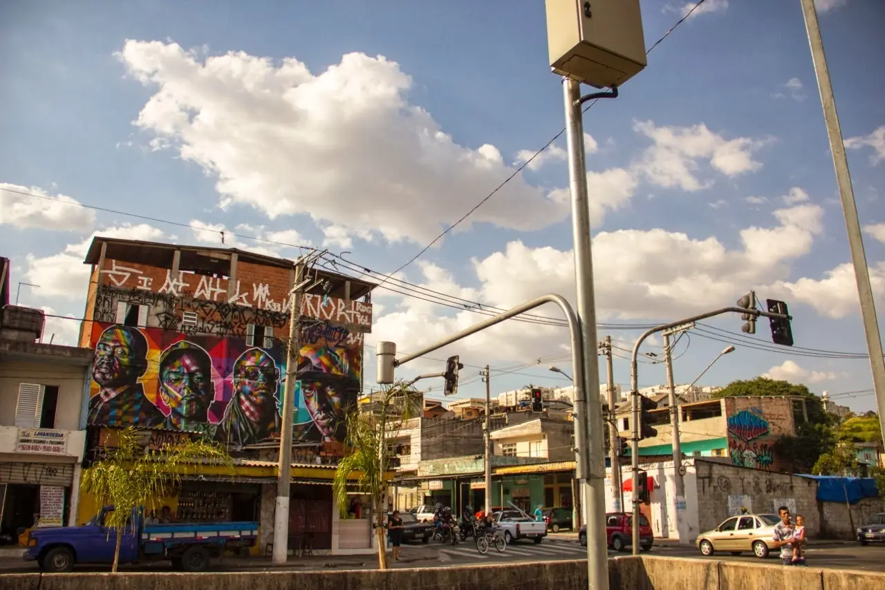Mural de Eduardo Kobra en Sao Paulo, Brasil