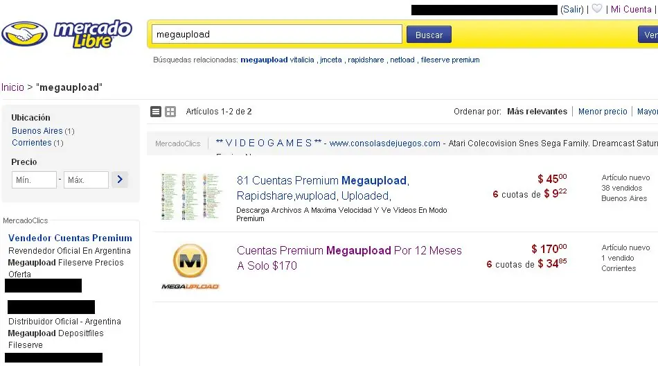 cuidado en mercadolibre estafas megaupload