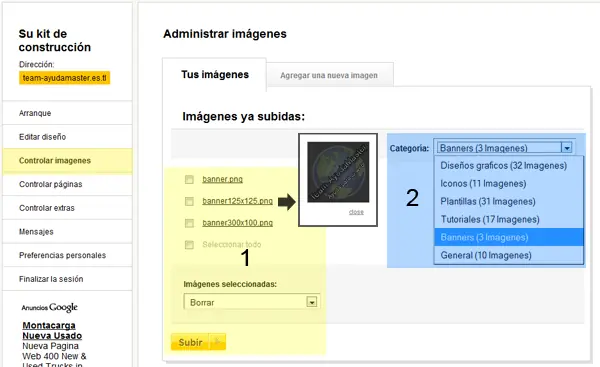 Como editar tu página en Paginawebgratis.es