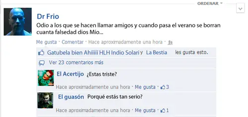 Las redes sociales de los super heroes