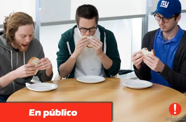 Cómo haces las cosas dependiendo de si estás en público o