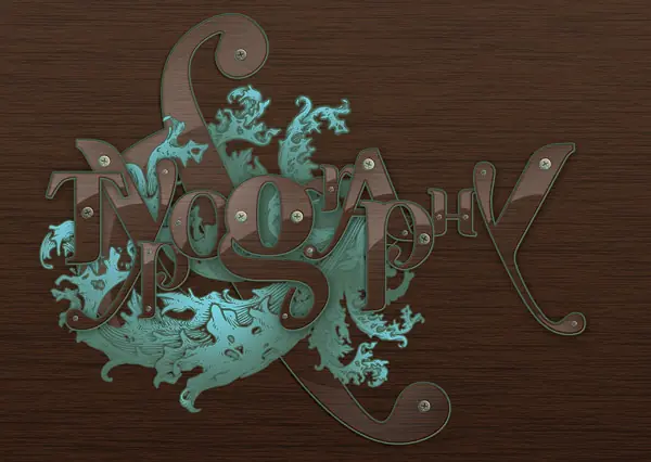 Como crear texto madera (photoshop)