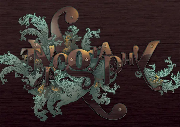 Como crear texto madera (photoshop)