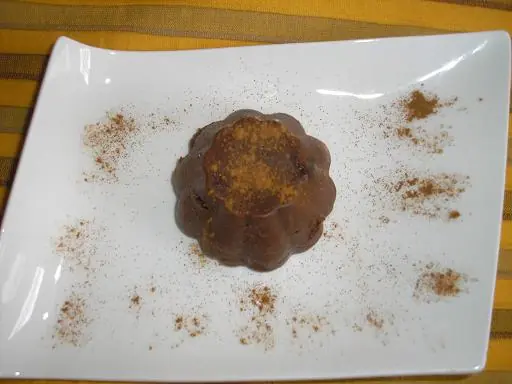 Flan vegano de chocolate y almendra (V)