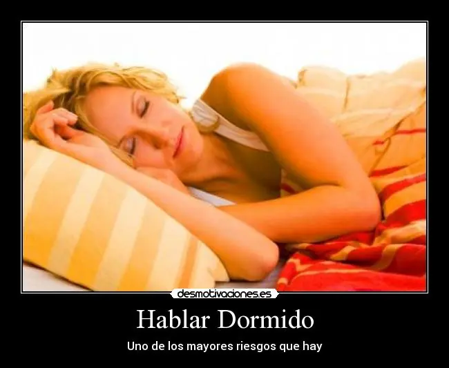 ¿Por qué hablamos dormidos?