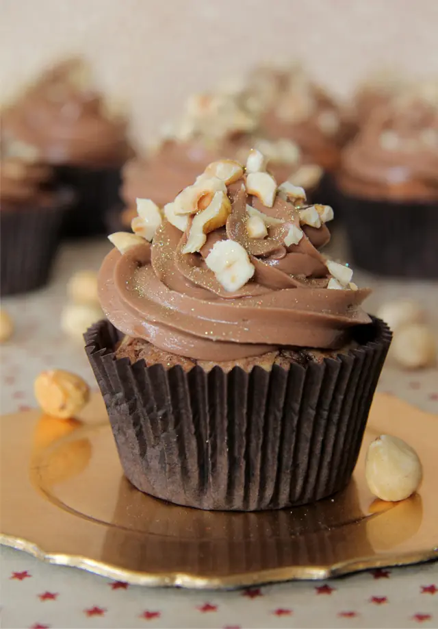 Cómo preparar cupcakes (moffins) de Nutella.
