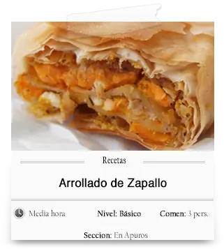 Arrollado de calabaza, facil, rico y rapido!