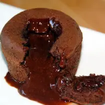 Receta: Volcán de Chocolate