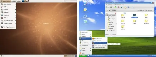 Tema de Linux (Gnome) para parecer Windows XP con XpGnome