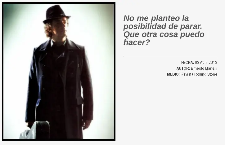 Cerati en la Rolling Stone de Abril