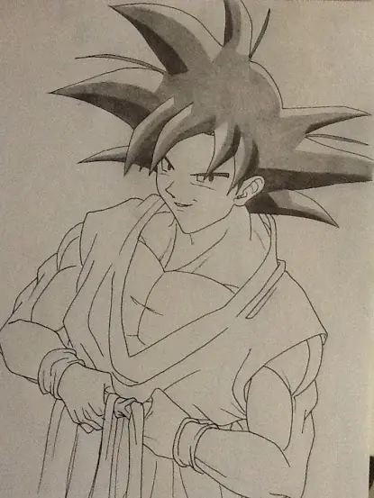 goku fase normal con traje maestro (celeste)