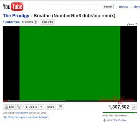 Solucion videos de youtube que se ven verdes