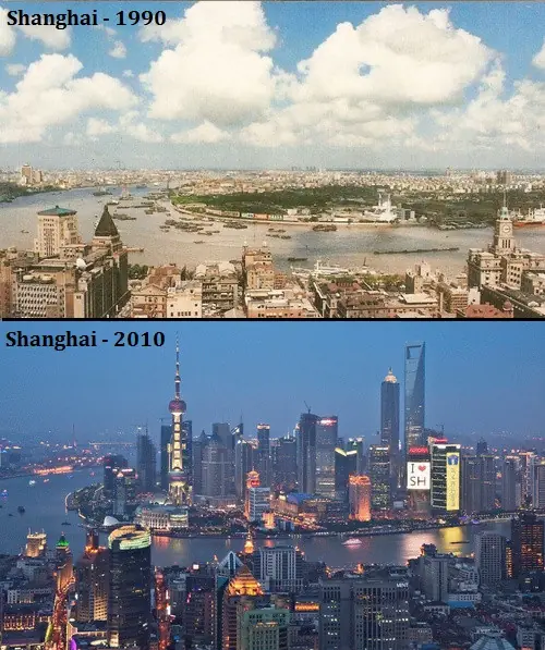 Shanghai, antes y después