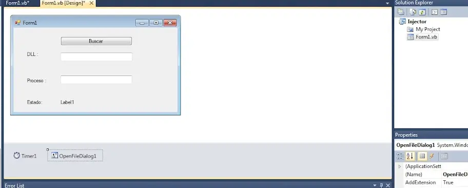 hacer injector en vb 2010