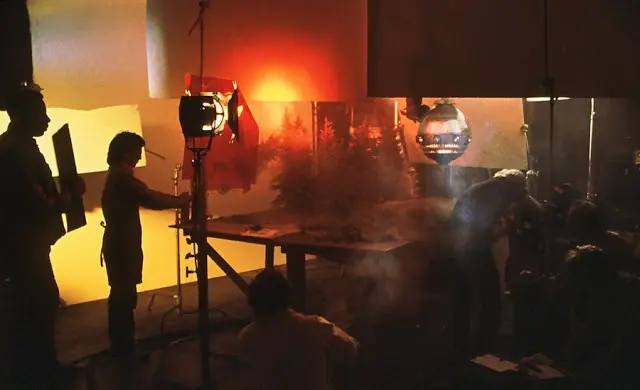 detrás de escena