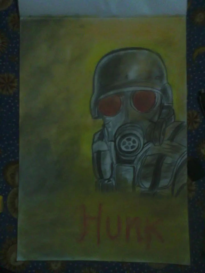 Mi dibujo de Hunk paso a paso! (resident evil)
