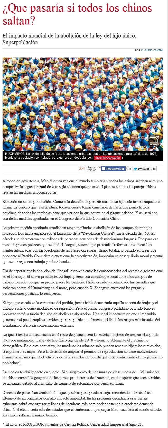 ¿Que pasaría si todos los chinos saltan?