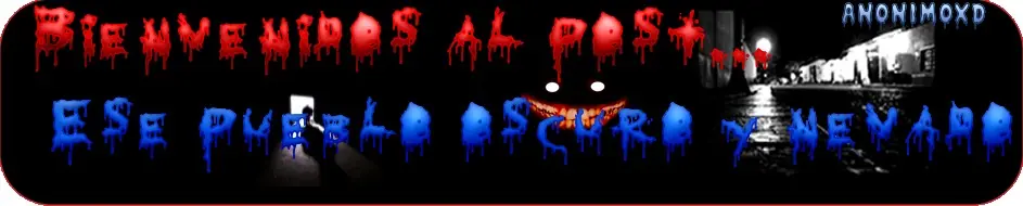 Ese pueblo Oscuro y nevado....