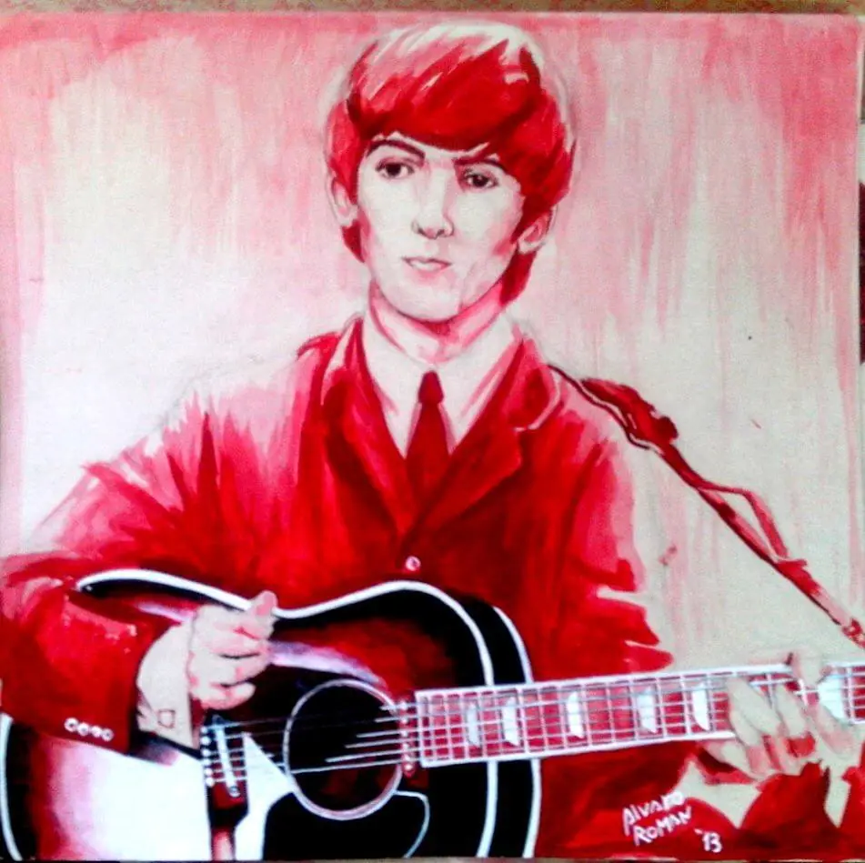 Dibujos de los mas grandes de la música, en tinta china
