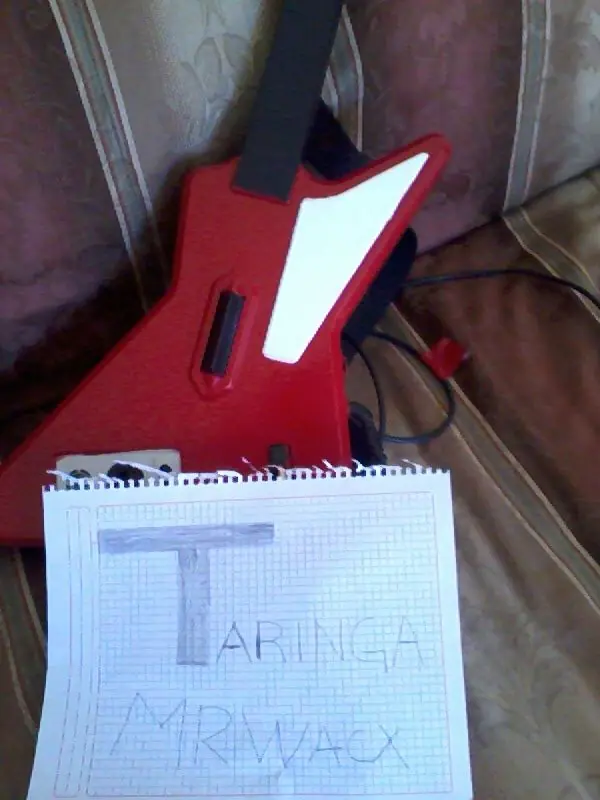 dando color a bateria y guitarra de rock band y guitar hero