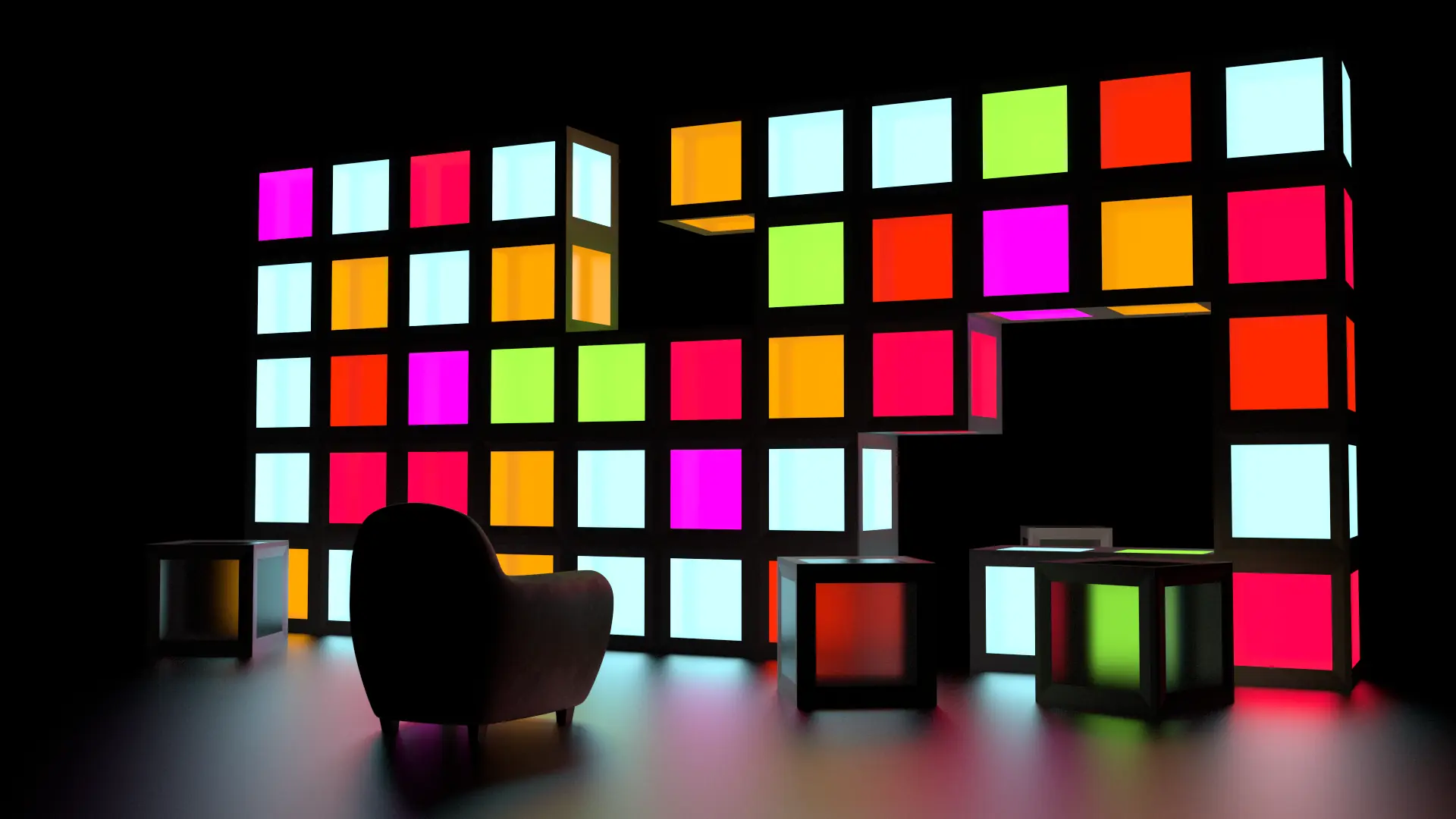 Renders en 3D creados por @kolauty