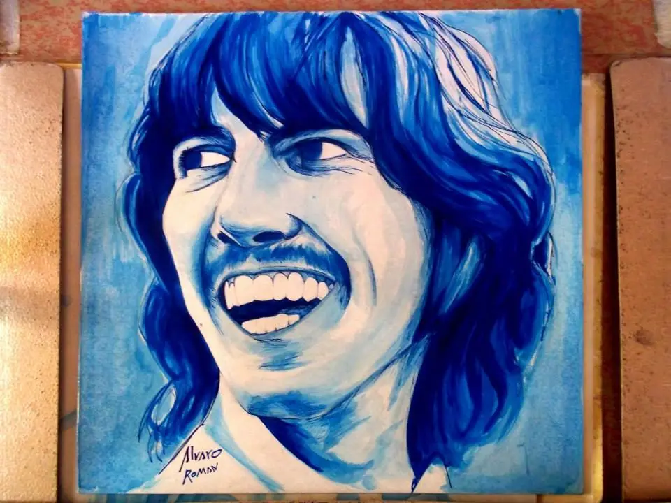 Dibujos de los mas grandes de la música, en tinta china
