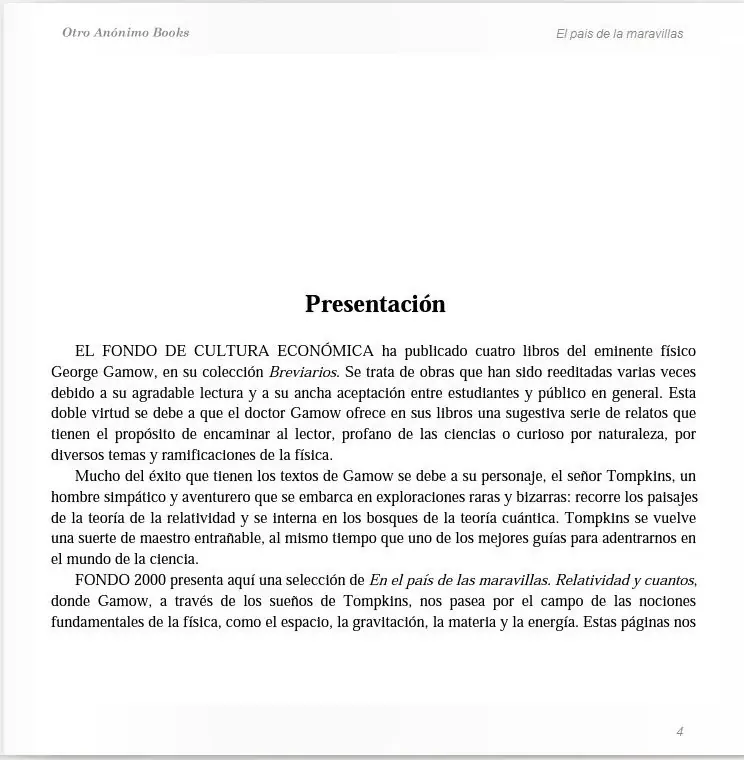 Física. El país de las maravillas - George Gamow