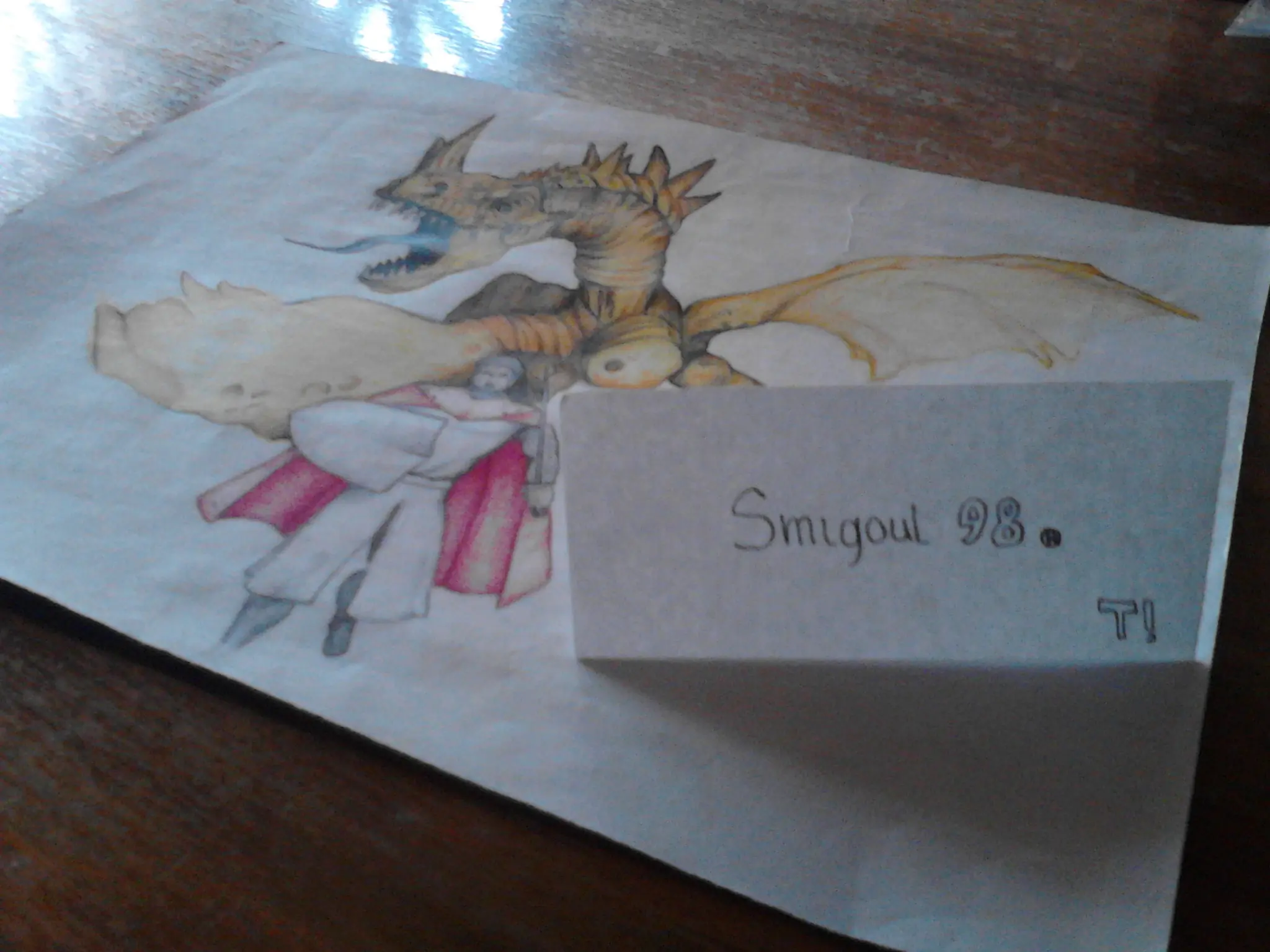 Llamarada de colores [dibujo propio]