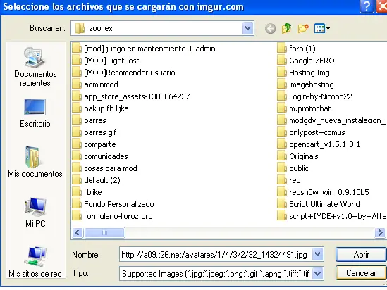 Seleccionar imagen por URL