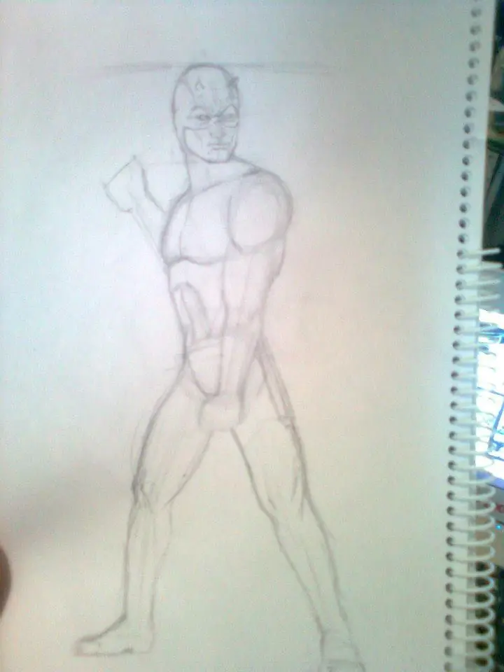 Tratando de mejorar la reputación: Dibujo Daredevil [paso a