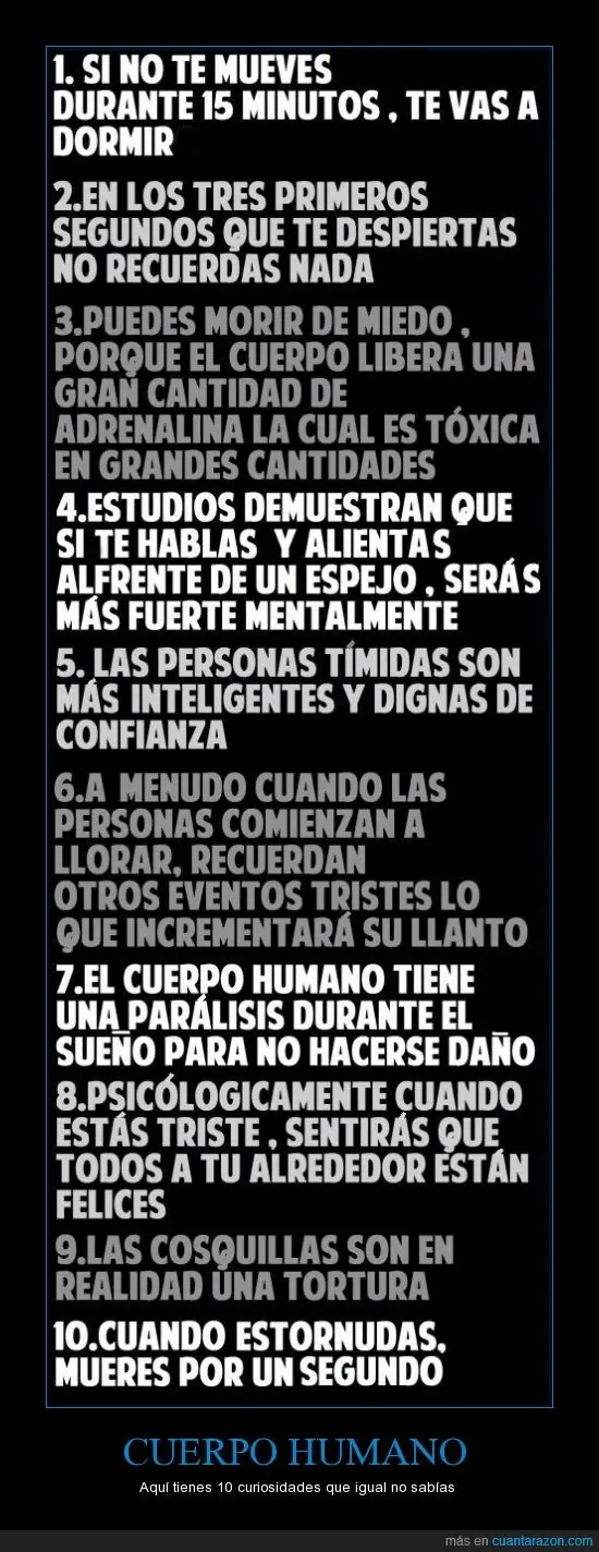 sabias que?