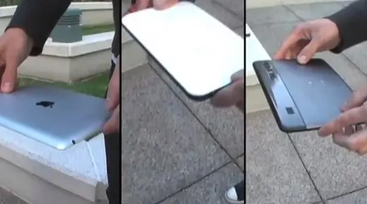 Prueba resistencia a caídas entre el iPad2, GalaxyTab y Xoo