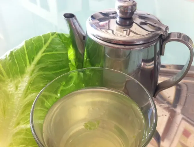 Té de lechuga para dormir