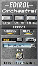 Edirol Orchestral - cómo guardar los instrumentos elegidos.