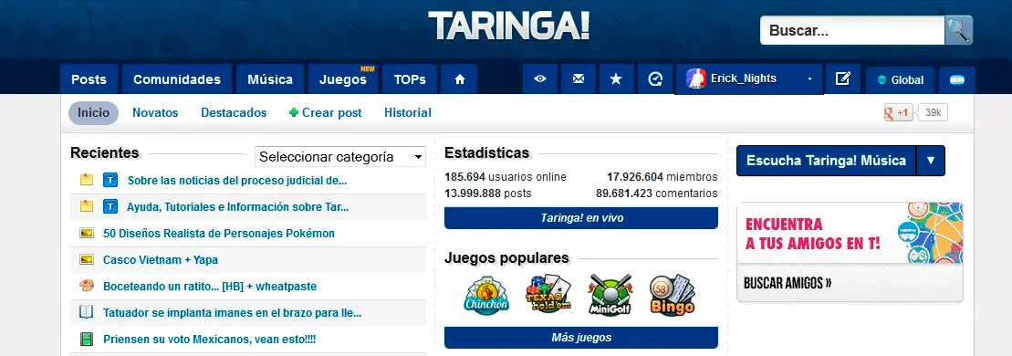 taringa blue