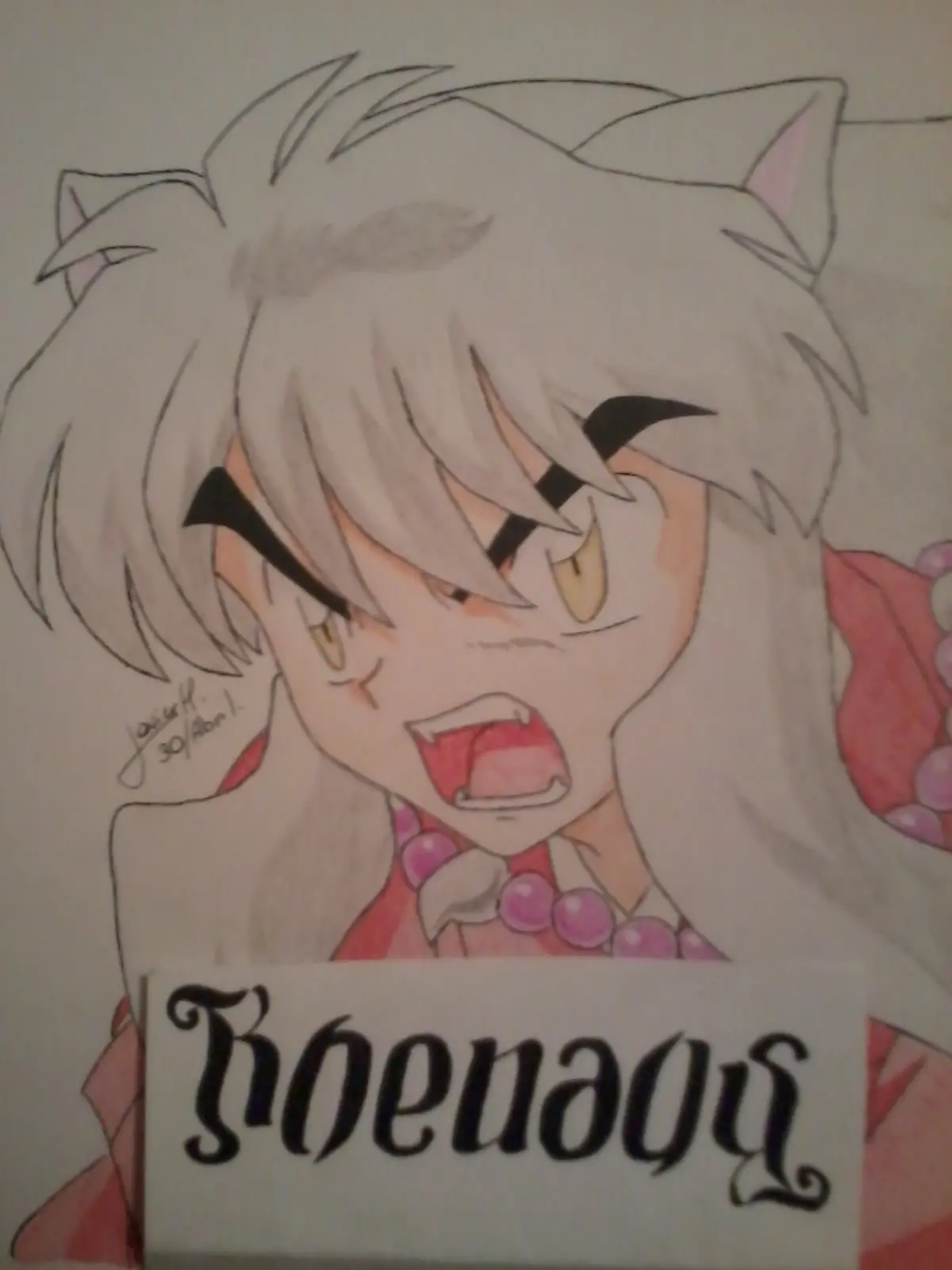Dibujo de Inuyasha