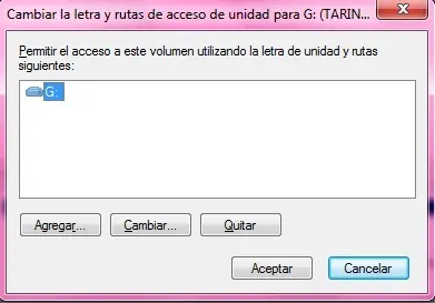 Cambiar letra a la unidad de disco (C: / D: etc.) W7
