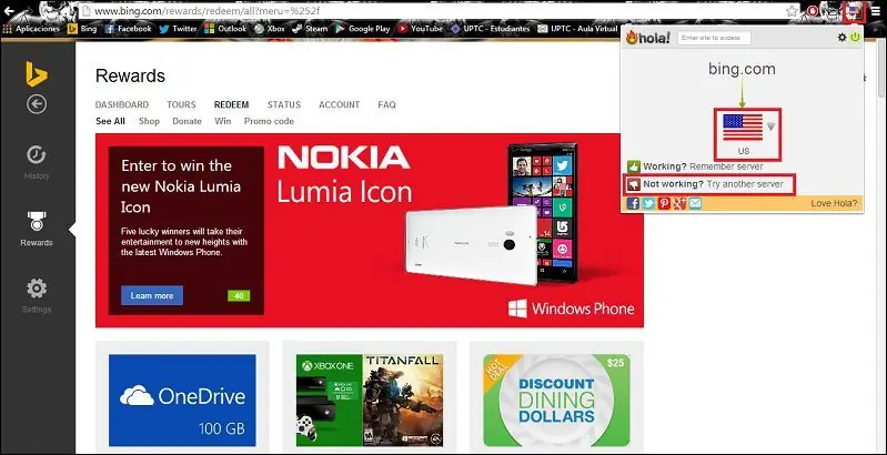 Registrarse en Bing Rewards (Actualizado)