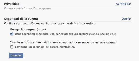 seguridad para tu facebook