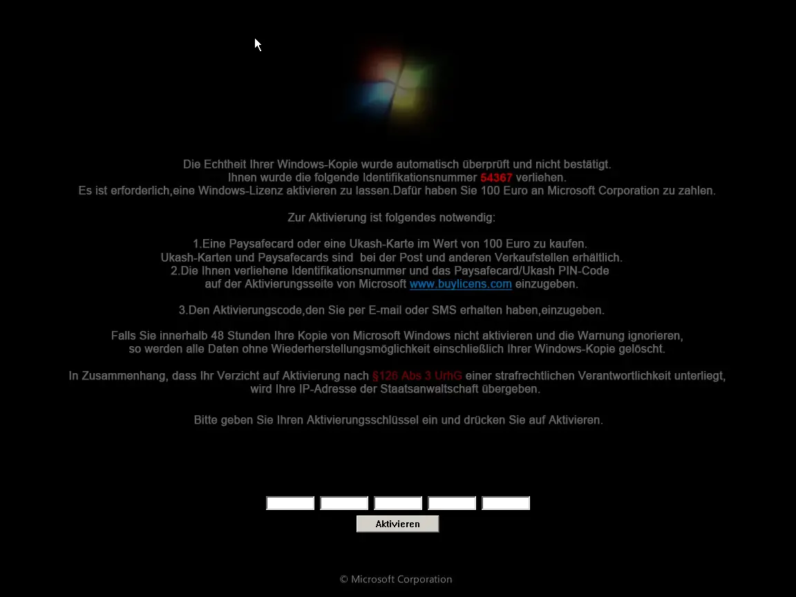 Ransomware se hace pasar por Microsoft