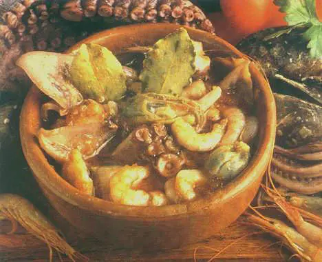 Cazuela de mariscos