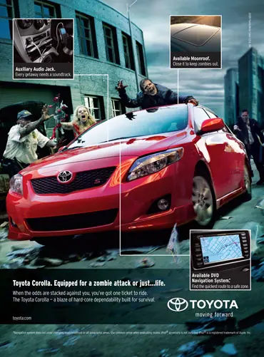 Publicidad empleando Zombies